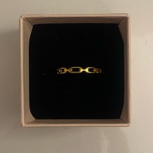 Dainty Gold Chain Link Ring